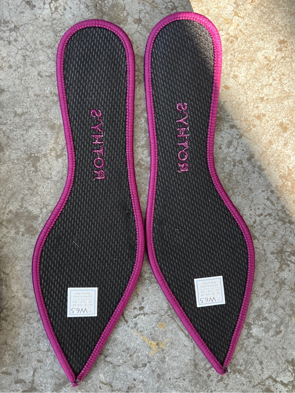 Rothy’s The Point Cabernet Herringbone Magenta / Maroon Flats Women's 6.5 - Picture 7 of 11